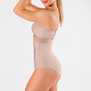 Modelador Body Sem Busto Abertura Lateral  Modelle Skin - Chocolate