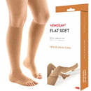 Meia panturrilha Flat Soft curta pé aberto 20-30 mmhg Venosan