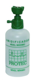 Frasco umidificador de oxigênio 250ML  Protec