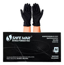 Luva Nitrílica Preta Sem Pó c/ 100un Safemax Supermax