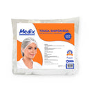 Touca Branca Sanfonada Descartável C/ Elástico 100un. Medix