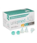 Agulhas para Caneta de Insulina 4mm x 32G (0.23mm) - Caixa com 100 unidades Uniqmed