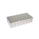 Estojo Inox 18 x 08 x 03 cm Perfurado Açonox