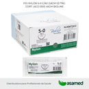 Fio Nylon 5-0 ag1/2 cor2,6-45cm cx c/24 unid Bioline