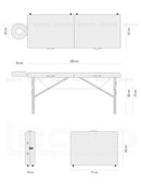 Maca Portátil Antares c/ altura Regulável Preta Legno