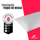 Travesseiro Toque de Rosas 50 x 70cm  Fibrasca