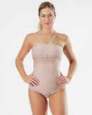 Modelador Body Sem Busto Abertura Lateral  Modelle Skin - Chocolate