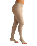 Meia Calça 862 20-30mmHg Select Comfort Natural Escura Ponteira Aberta  Sigvaris