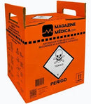 COLETOR PERFUROCORTANTES E RESIDUOS QUIMICOS 7 Litros MAGAZINE MEDICA
