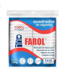 Algodão hidrófilo quadradinho 100g Farol...